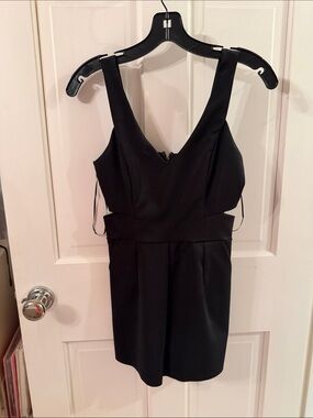 Classic Black V-Neck Romper